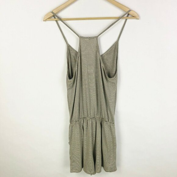 Brandy Melville Shorts Romper One Size Striped Sleeveless Pull On - Picture 4 of 4